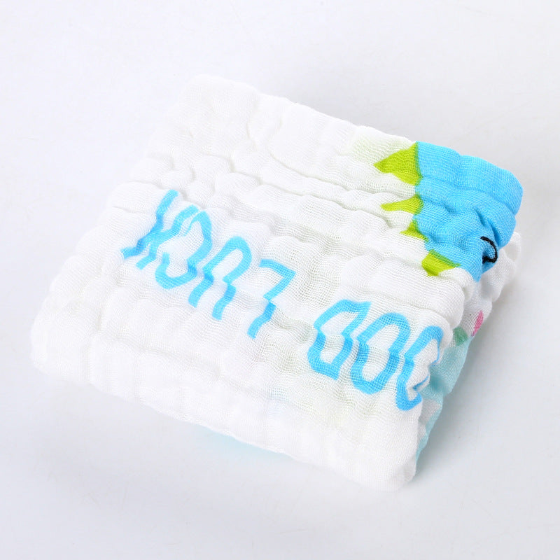 A 30 * 30 six-layer gauze square towel newborn baby towel face towel cotton yarn children's towel gauze saliva towel MOQ: 100PIECE - Mixbatch