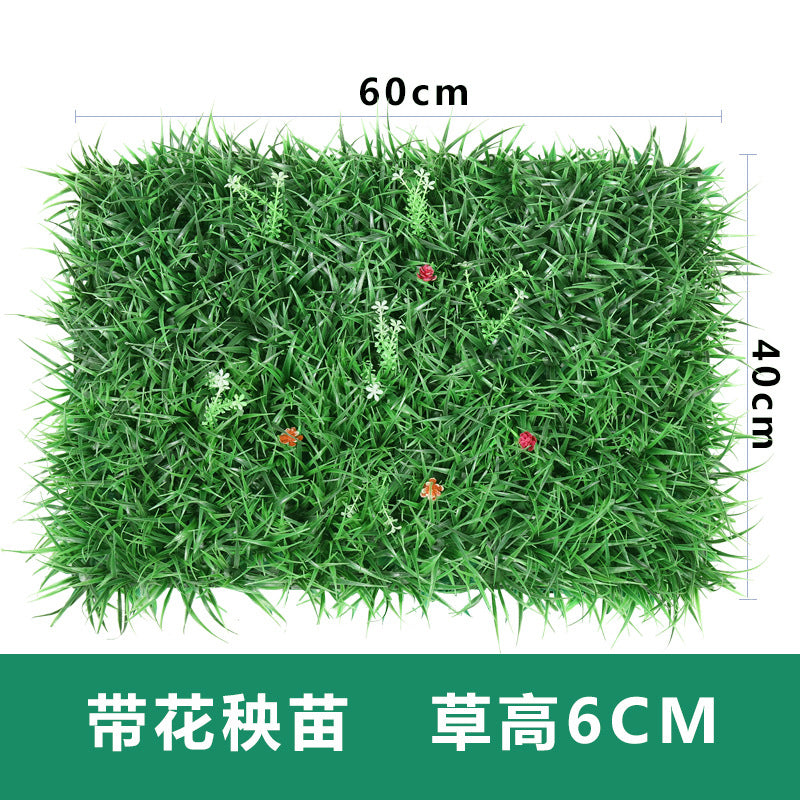 A simulated plant wall background wall