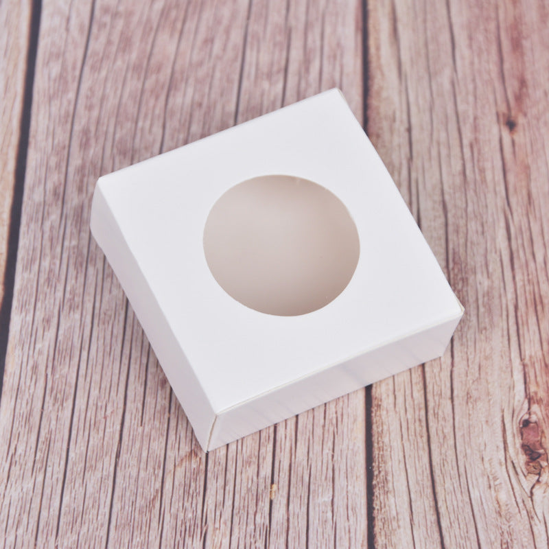 A Handmade soap small pendant packaging box, simple air cushion box, colorful cute jewelry box, sandalwood paper box MOQ: 2000PIECE - Mixbatch