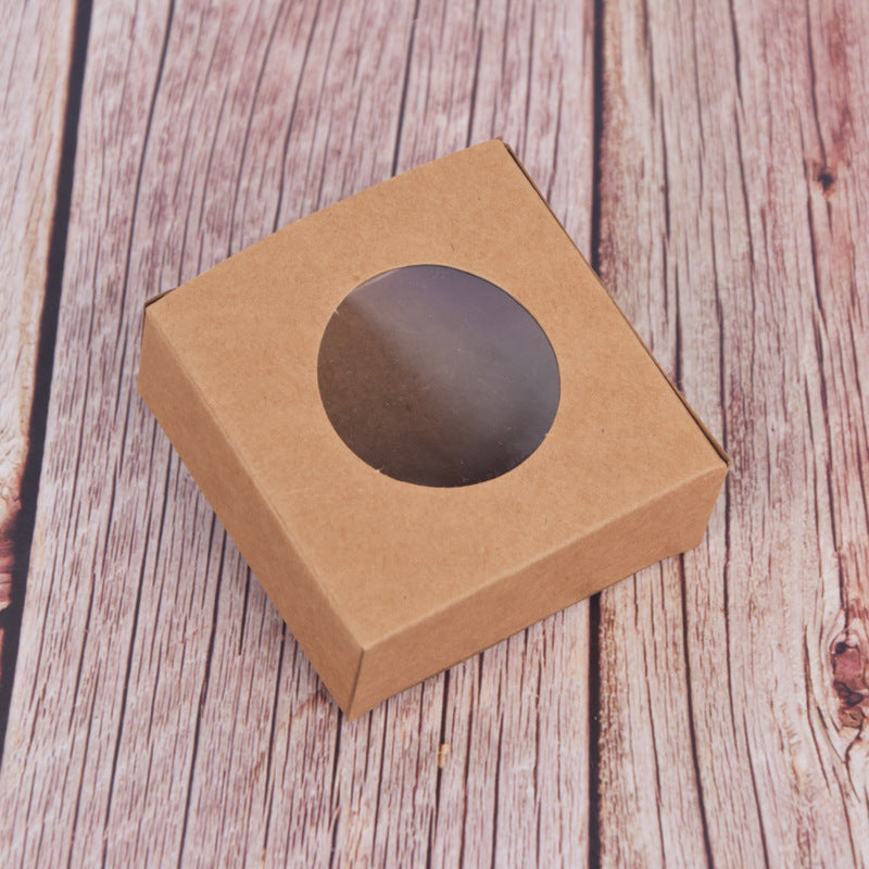 A Handmade soap small pendant packaging box, simple air cushion box, colorful cute jewelry box, sandalwood paper box MOQ: 2000PIECE - Mixbatch