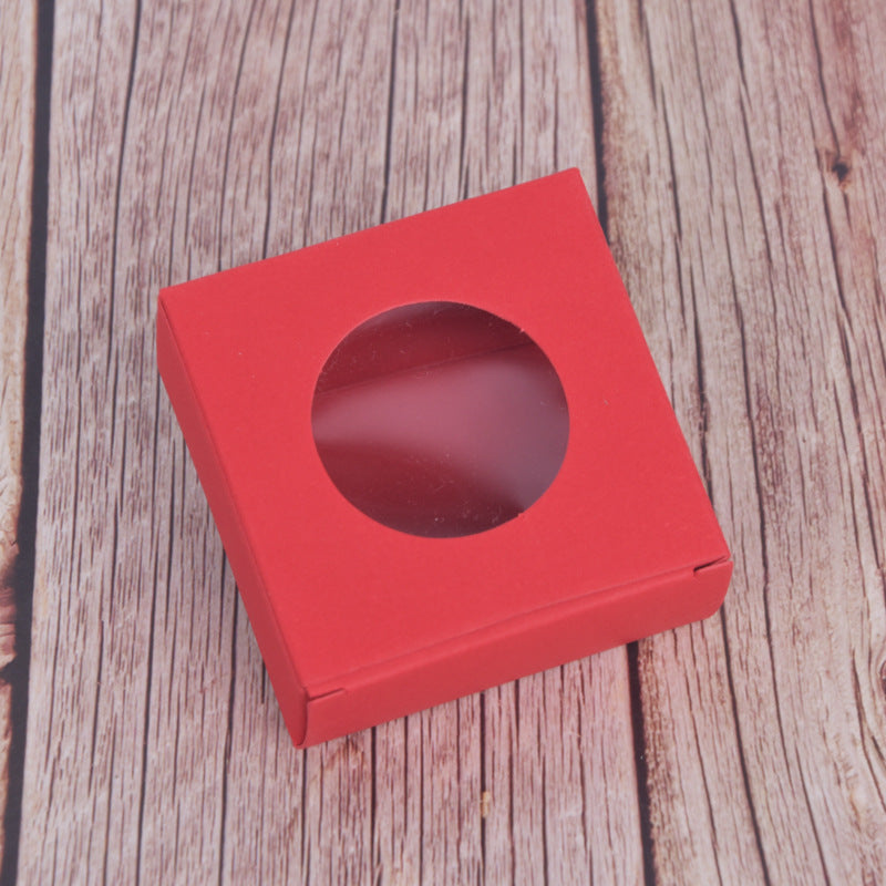 A Handmade soap small pendant packaging box, simple air cushion box, colorful cute jewelry box, sandalwood paper box MOQ: 2000PIECE - Mixbatch