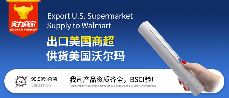 A UV led hand-held portable disinfection stick