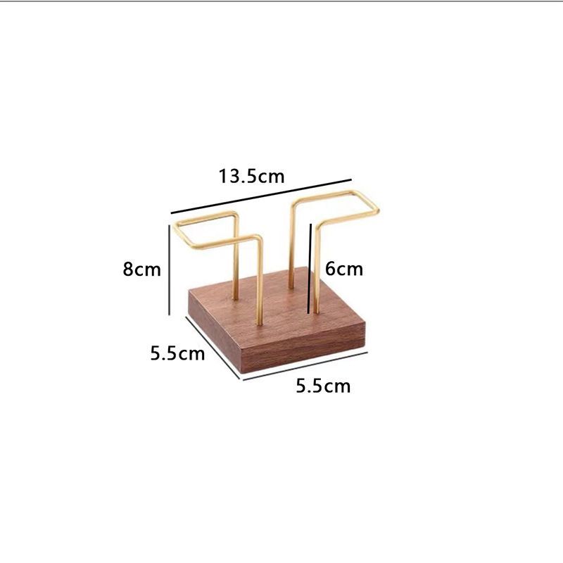 P stainless steel walnut tissue holder