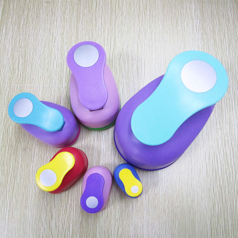 A All kinds of round embossing device Children's educational flower beater Embossing machine Manual DIY pressing device Round 8-75mm