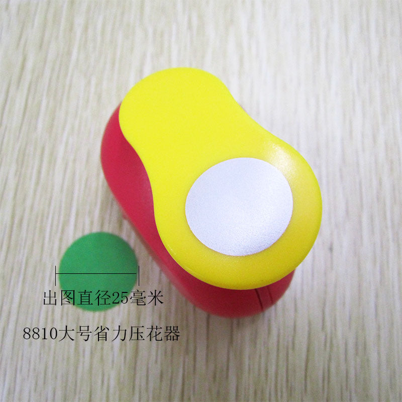 A All kinds of round embossing device Children's educational flower beater Embossing machine Manual DIY pressing device Round 8-75mm