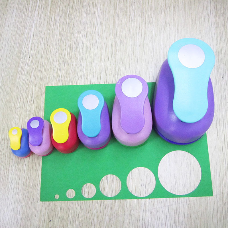 A All kinds of round embossing device Children's educational flower beater Embossing machine Manual DIY pressing device Round 8-75mm