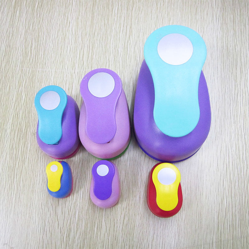 A All kinds of round embossing device Children's educational flower beater Embossing machine Manual DIY pressing device Round 8-75mm