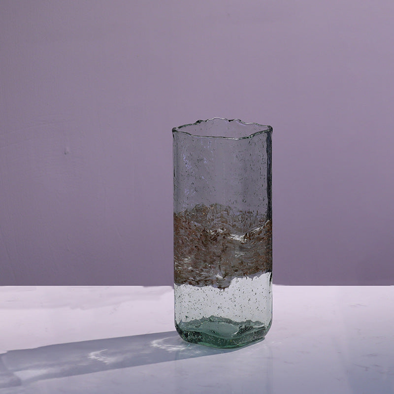 A hydroponic vase fish tank bag vase basket flower arrangement flower pot creative new basket vase