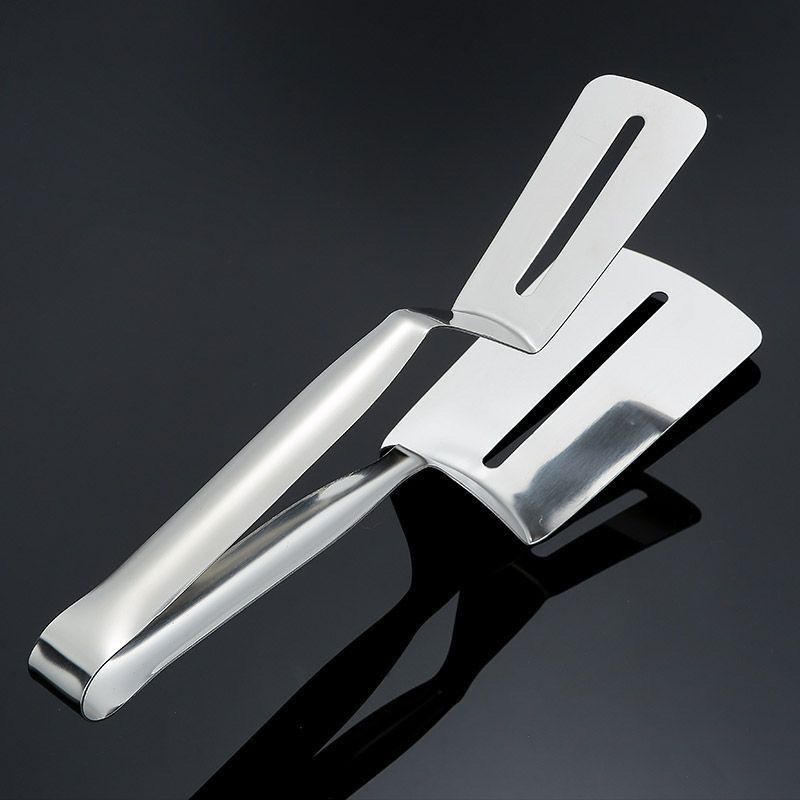 304 stainless steel fried fish anti-scald clips flipping fish shovel fried fish artifact silicone spatula steak home kitchen frying spatula - Mixbatch