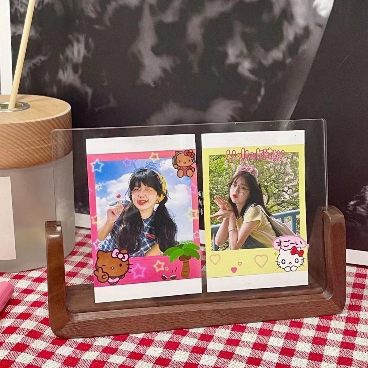 P solid wood photo frame table photo ornament