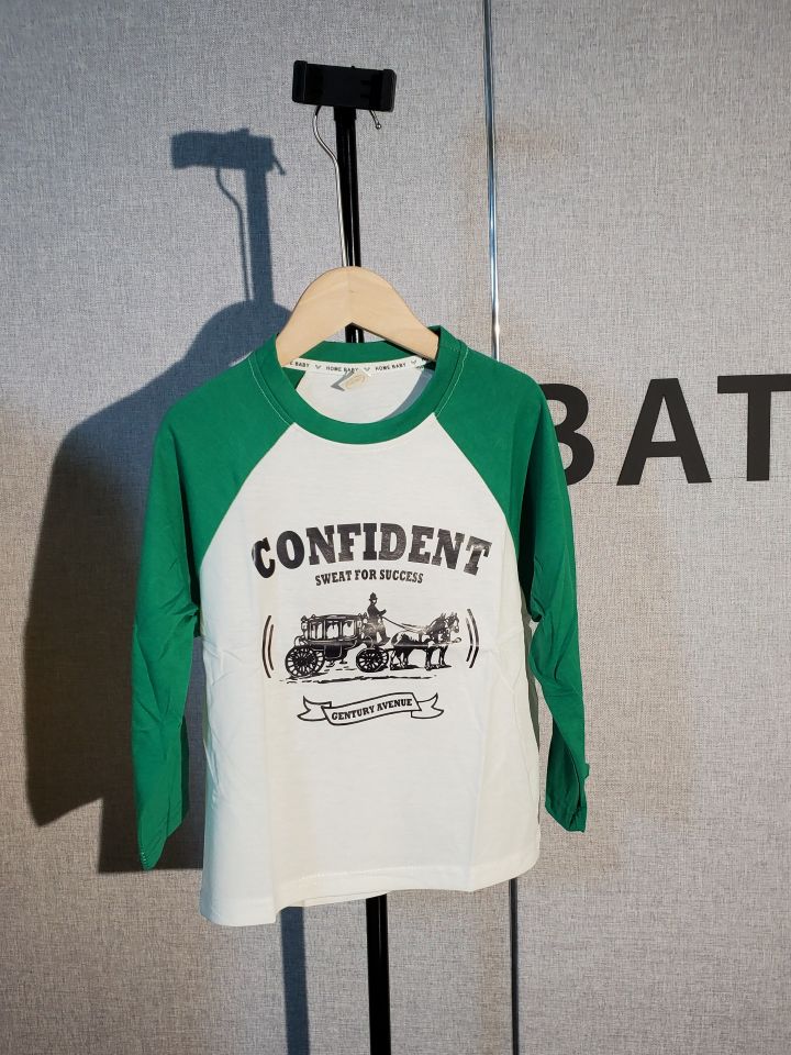 B2-m8 100% COTTON Children's spring and autumn clothes long-sleeved pure cotton top - Mixbatch