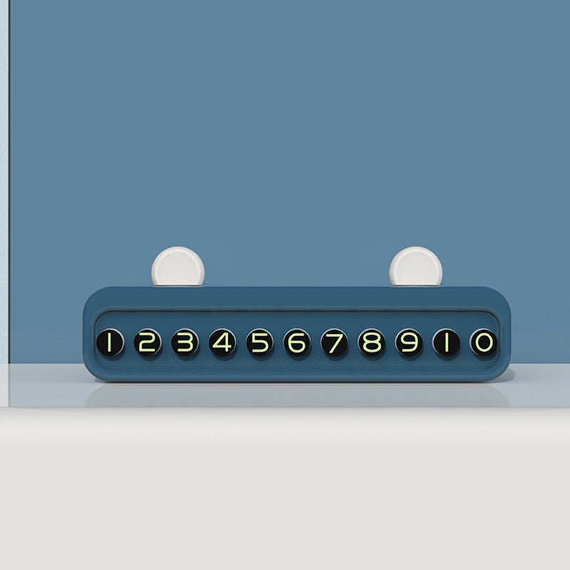A car parking number plate