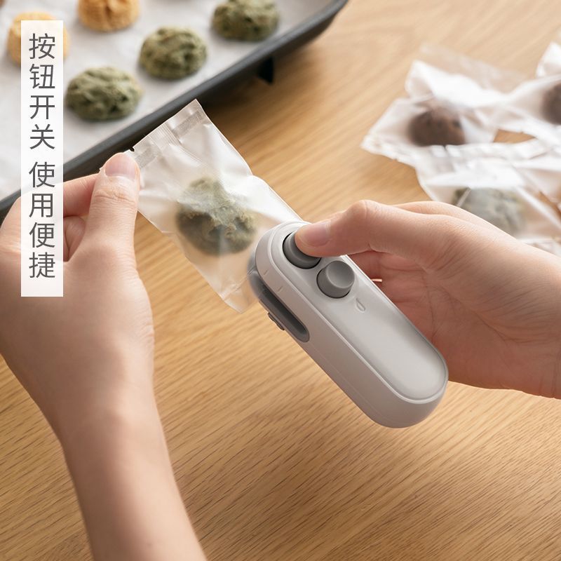 (VIDEO) New Mini Sealing Machine Magnetic Charging Household Snack Freshness Sealing God Multi functional Small Sealing Machine - Mixbatch