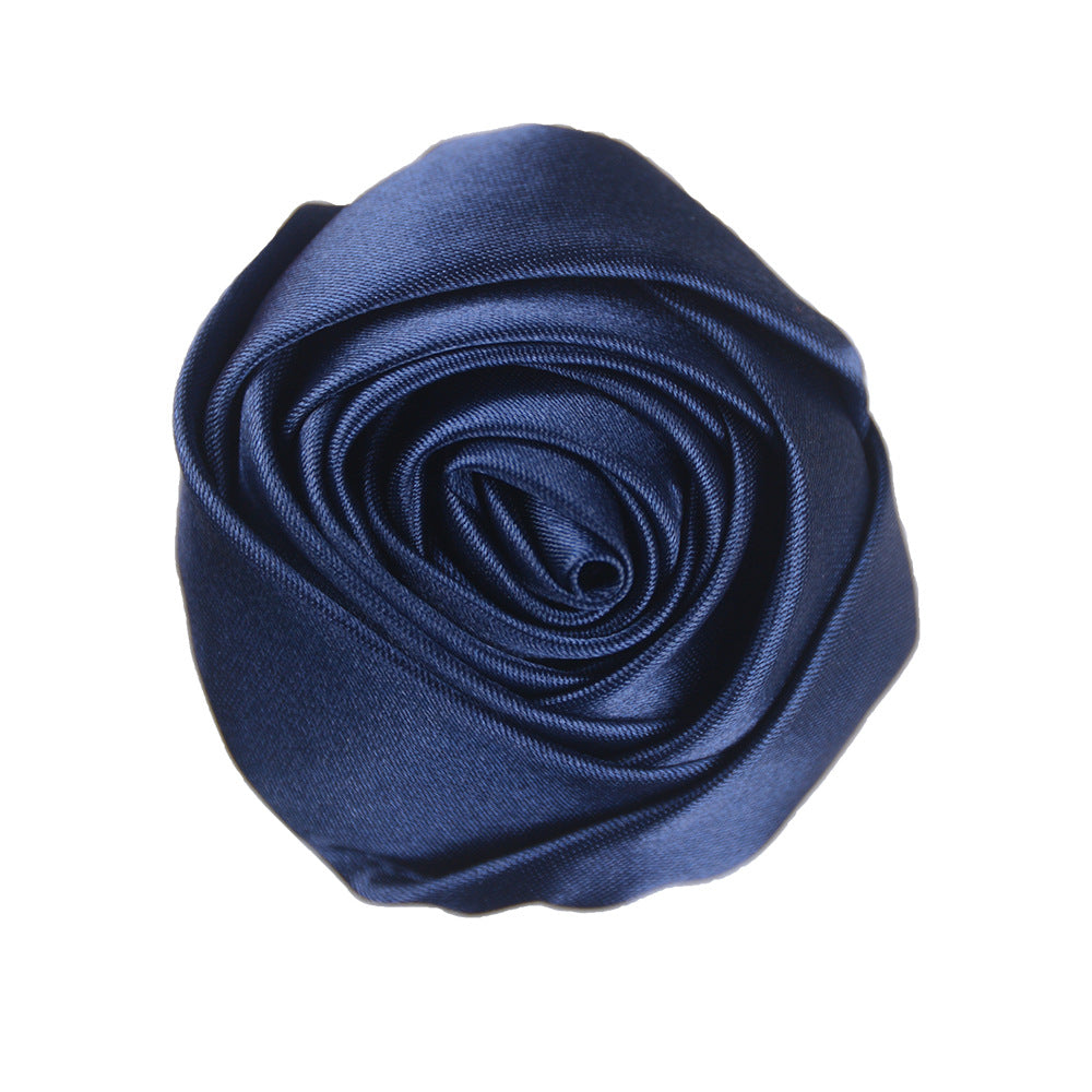 A 5.5cm satin silk cloth rose bud DIY hand bouquet corsage jewelry display case decorative jewelry flower head - Mixbatch