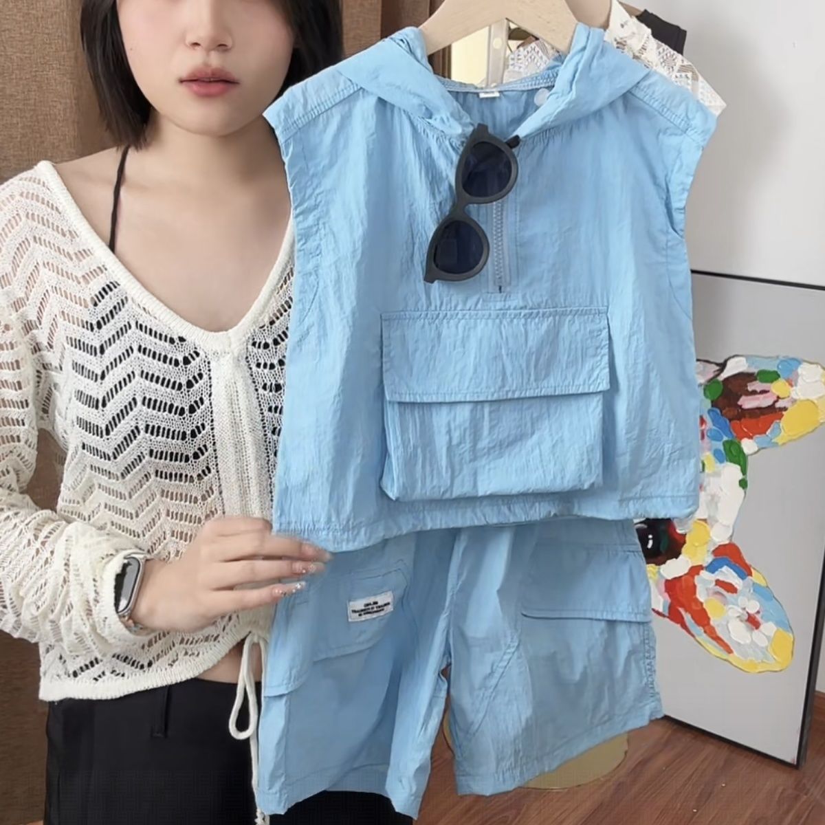 P Boys sleeveless top shorts
