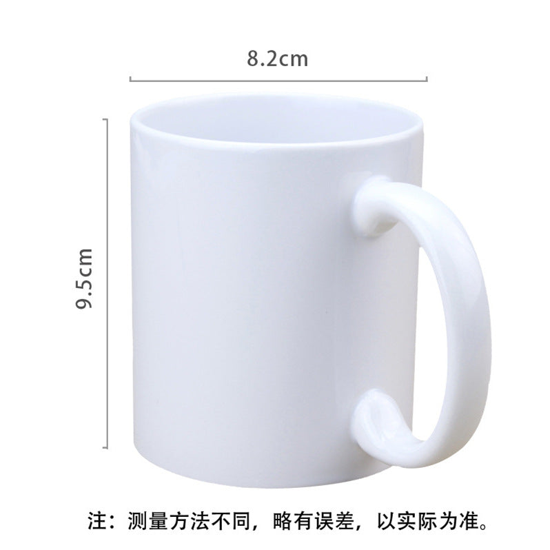 A creative coated ceramic cup color-changing water cup custom LOGO heat transfer mug