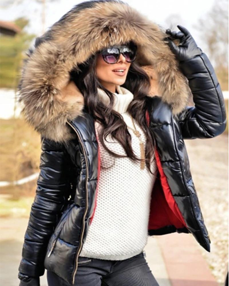 A winter women's coat
