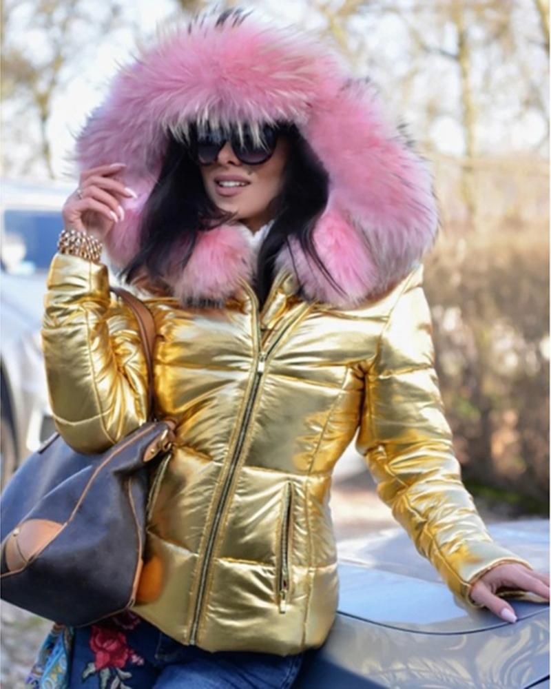 A winter women's coat