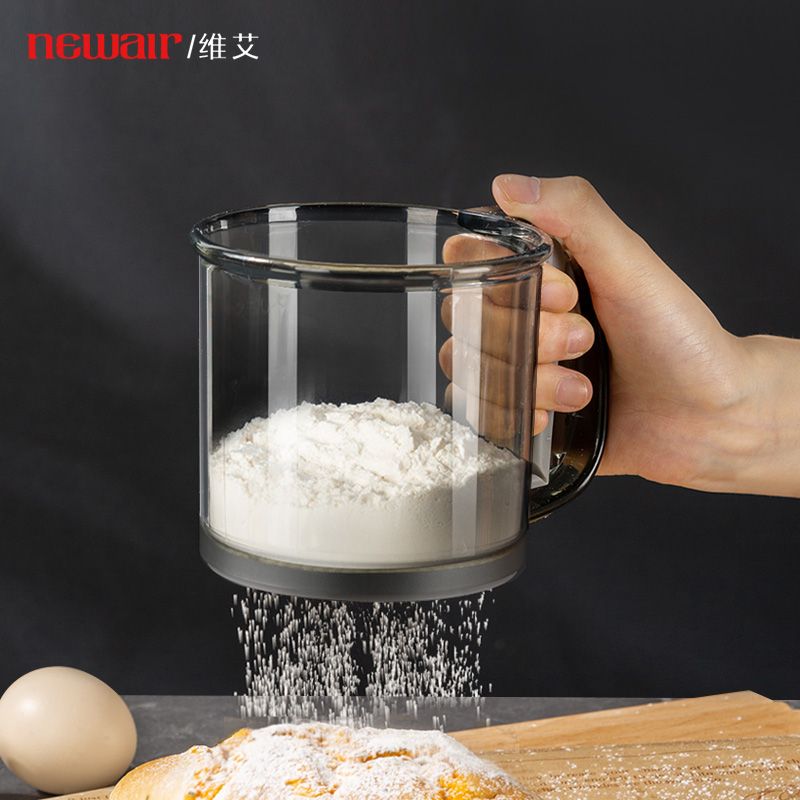 P Hand-held semi-automatic flour mesh sieve