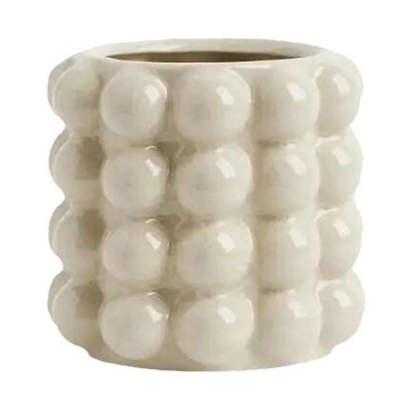 P ceramic flower pot ornament