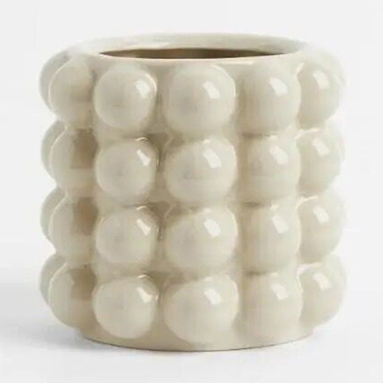 P ceramic flower pot ornament