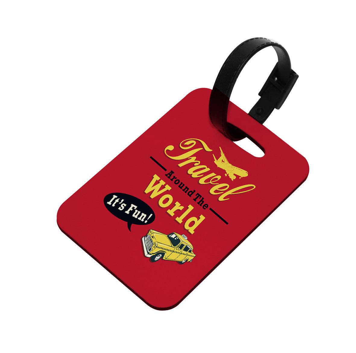 A luggage accessories heat transfer personalized wooden luggage tag safety tag suitcase consignment card wholesale printing logo - Mixbatch