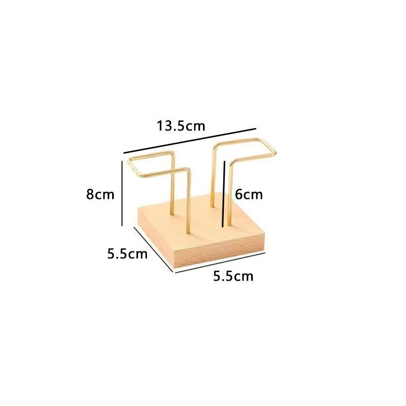 P stainless steel walnut tissue holder