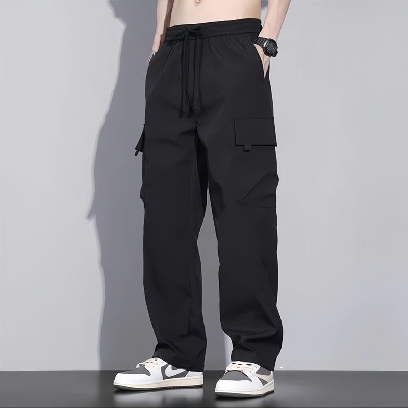 P Loose straight slacks