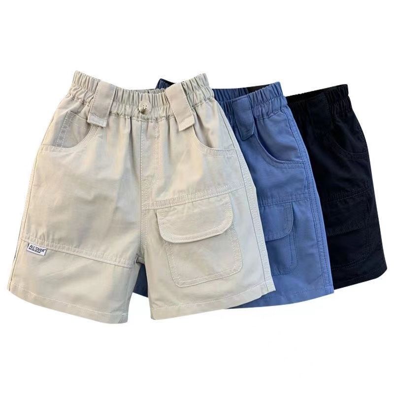P boys loose cotton overalls