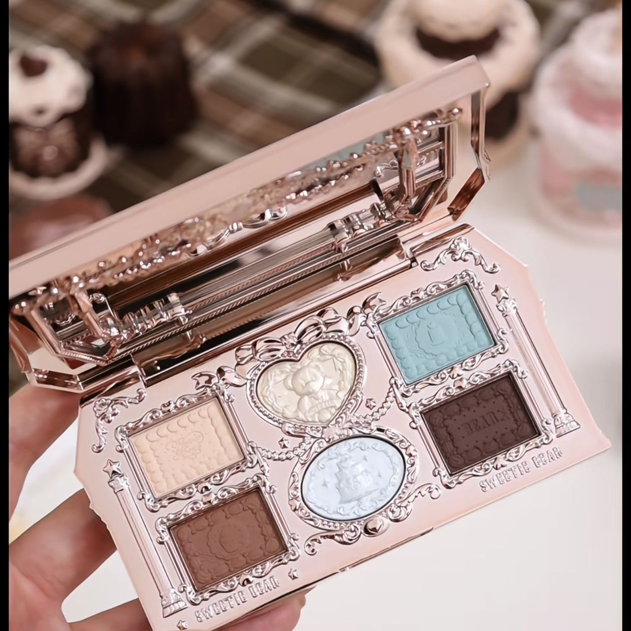P Flower Know Sweetheart Bear Six Color Eyeshadow Matte Pearlescent