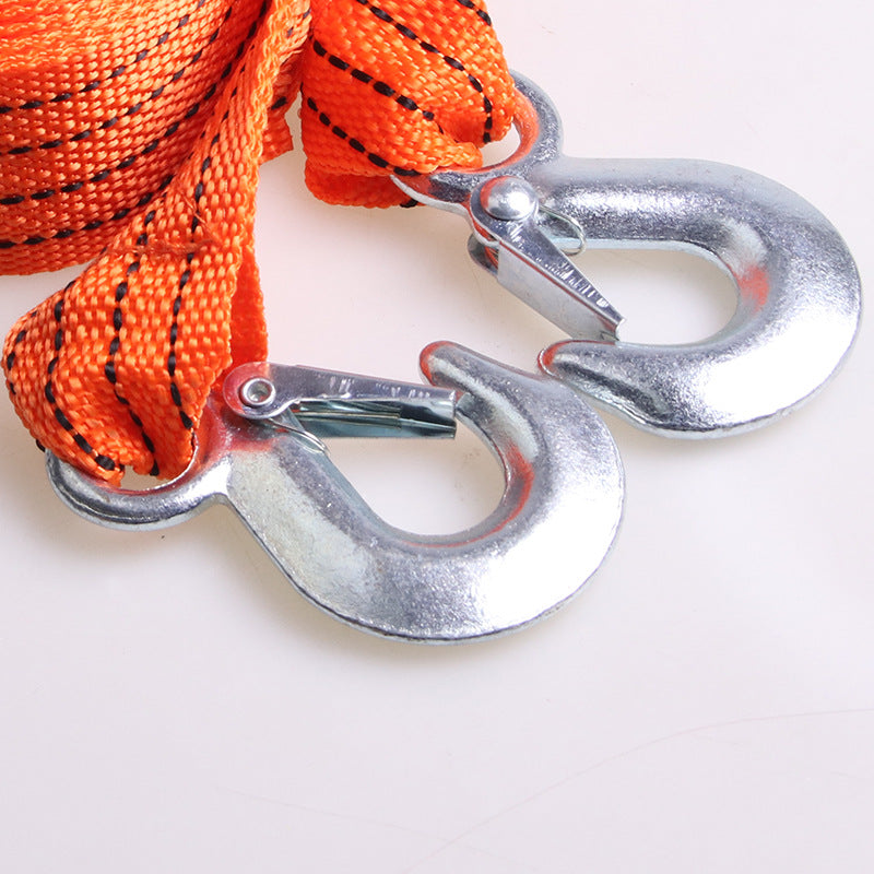 A fluorescent trailer rope