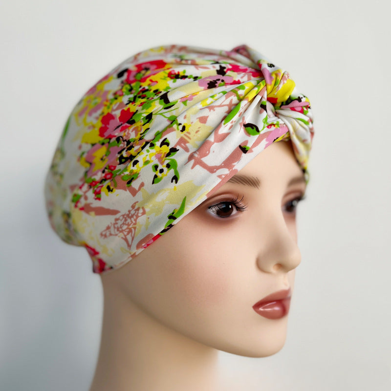 A korean new swim cap women's long hair fashion adult beach hat oversized bula head ladies hot spring swimming cap