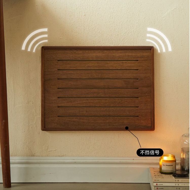 P solid wood walnut meter box decorative picture