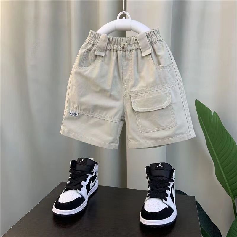 P boys loose cotton overalls