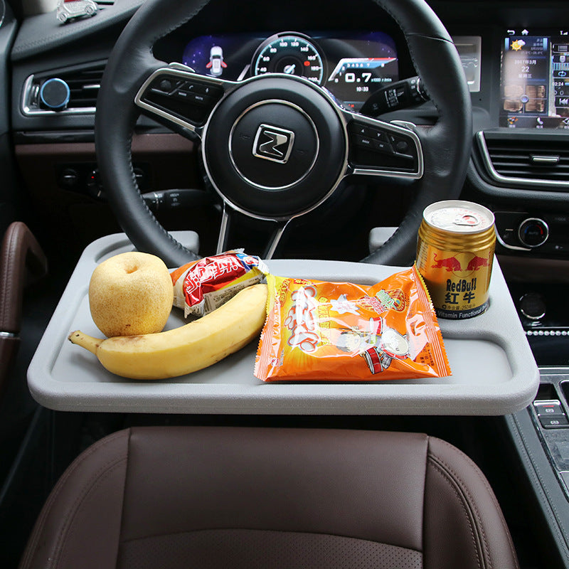 A car steering wheel table