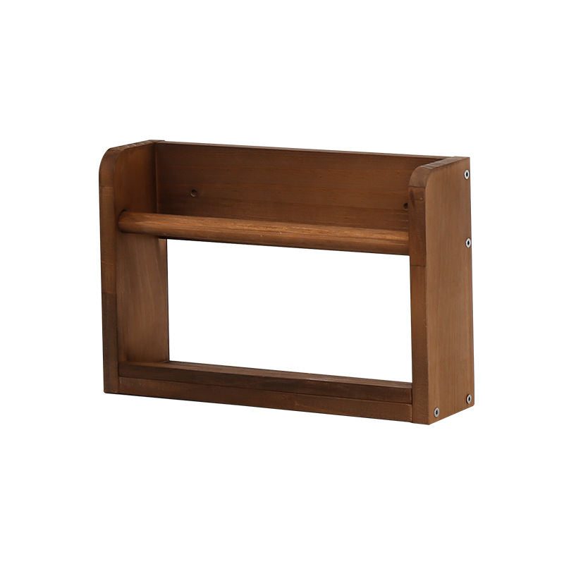 P Solid wood wall-mountedShelf Picture book shelf Children's bookshelf