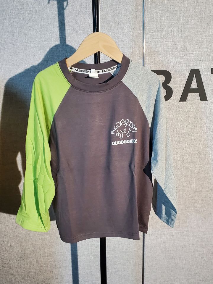 B2-m8 100% COTTON Children's spring and autumn clothes long-sleeved pure cotton top - Mixbatch