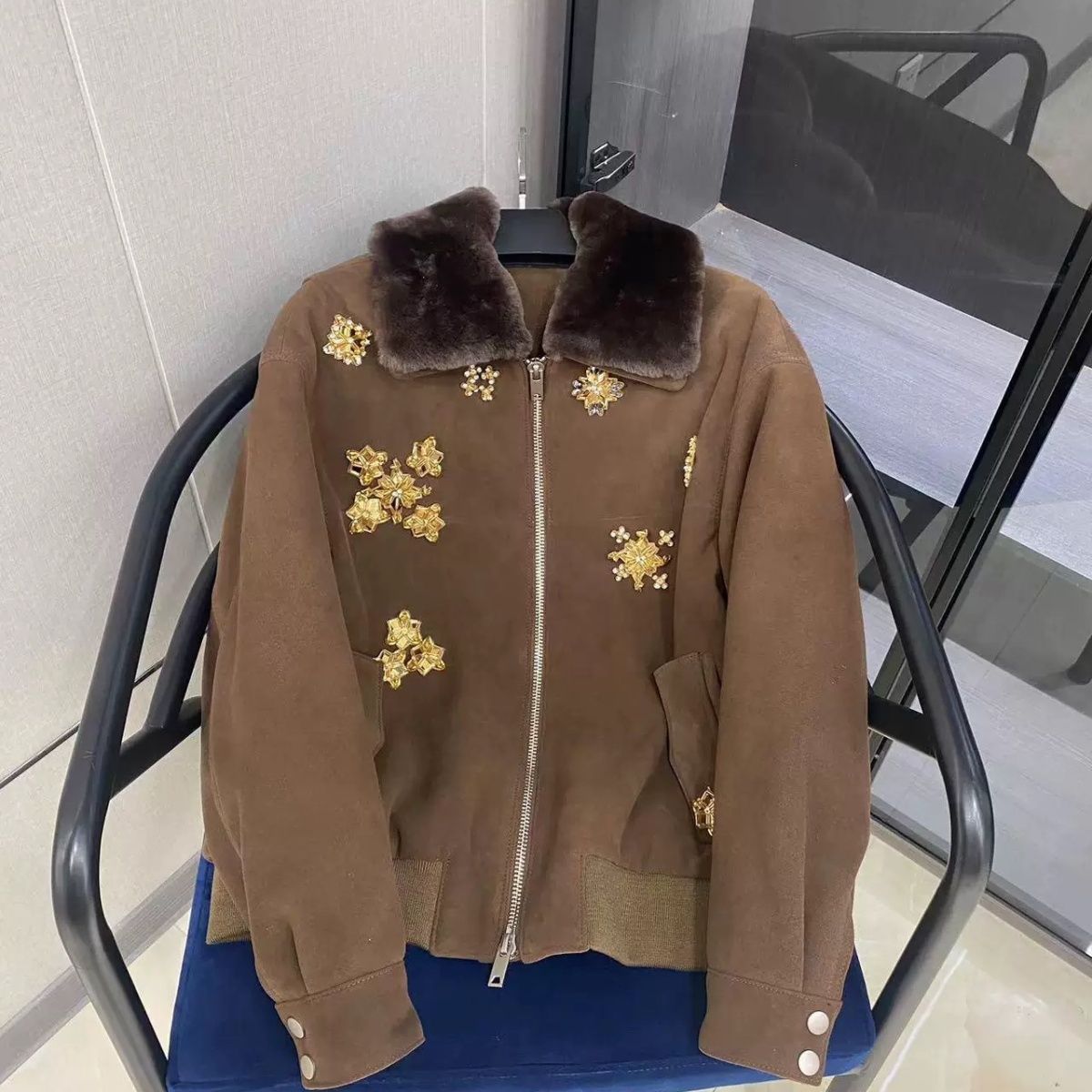 P leather jacket