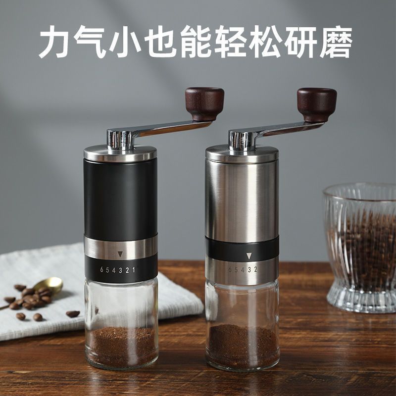 【Stainless steel grinding core】Six Adjustable Coffee Grinder, Hand Crank Coffee Grinder, Italian Home Users - Mixbatch