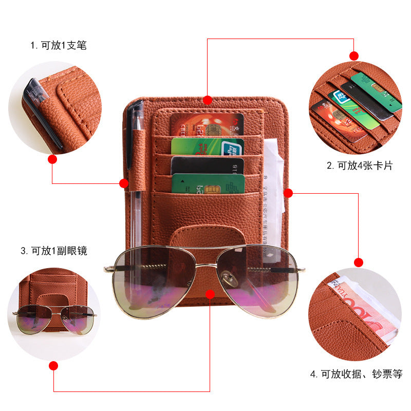 A car card glasses clip