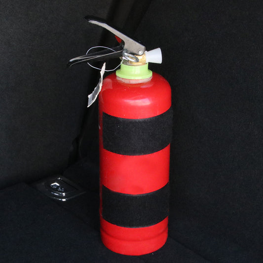 A fire extinguisher strap