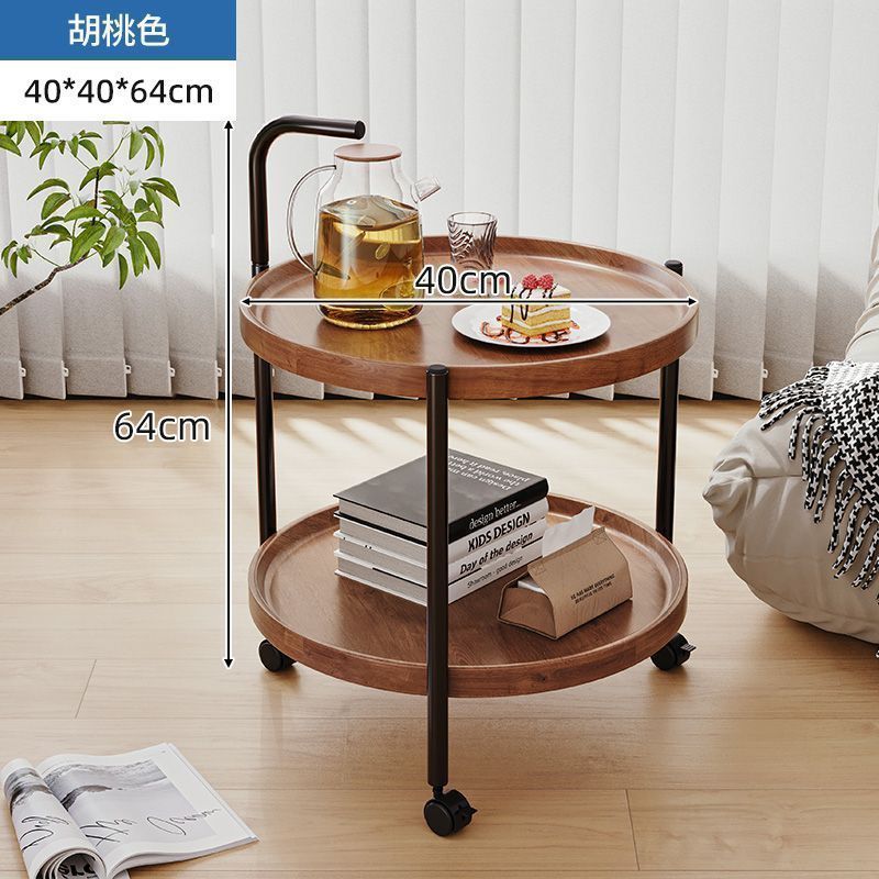 P with wheel coffee table small table retro trolley artificial board