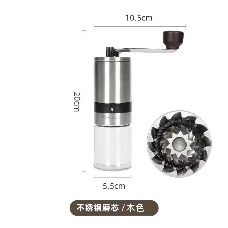 【Stainless steel grinding core】Six Adjustable Coffee Grinder, Hand Crank Coffee Grinder, Italian Home Users - Mixbatch