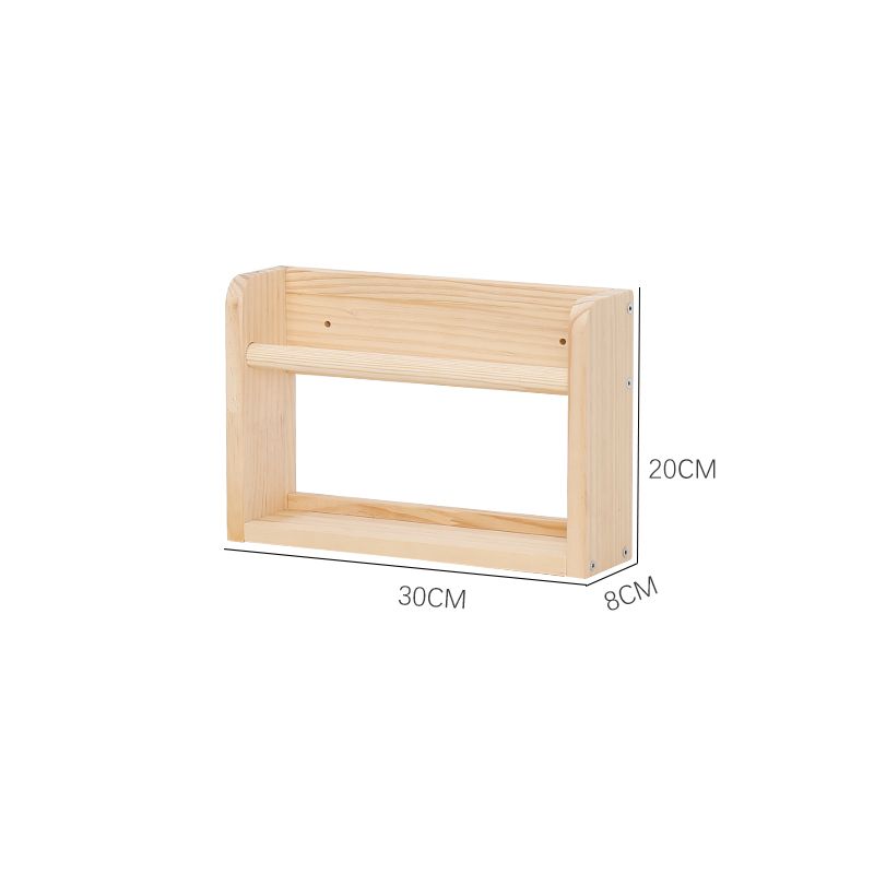 P Solid wood wall-mountedShelf Picture book shelf Children's bookshelf