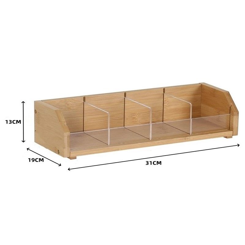 P Wooden tea bag storage box Finishing box