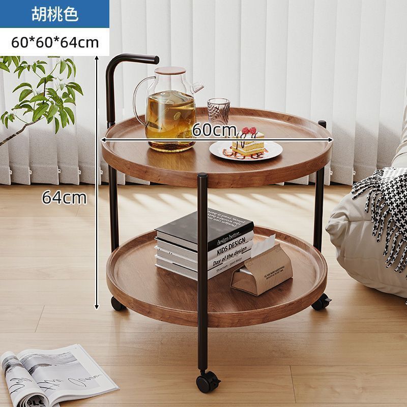 P with wheel coffee table small table retro trolley artificial board