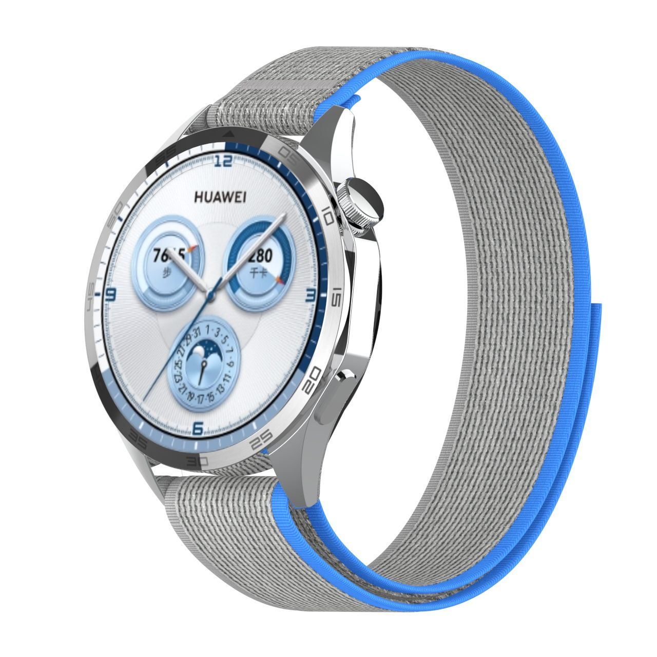 P Applicable 46mm dial braided wristband Huawei strap gt6/5 nylon breathable 22mm loop washable watch