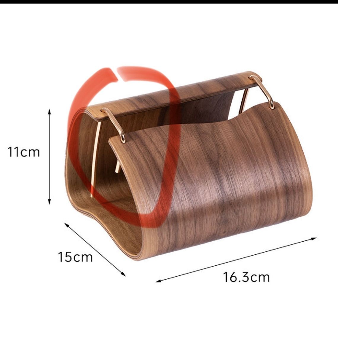P Solid wood tissue box