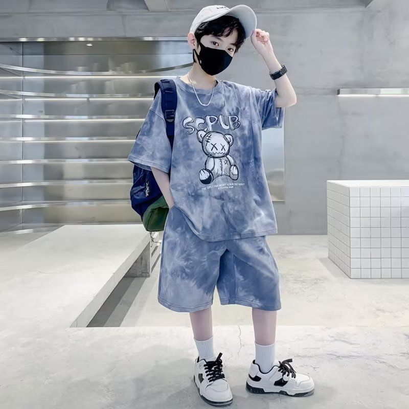 P new children's clothing summer Internet celebrity boys short sleeves cool handsome fashion
