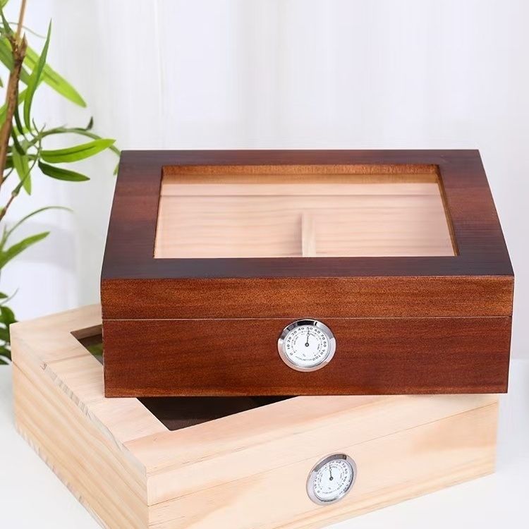 P Cigar Moisturizing Large Capacity Solid Wood Box